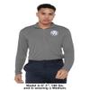 Campus Lab Northwood University Adult Men's Active Sport 1/4 Zip Pullover Left Chest Logo, Charcoal, XX-Large view 3