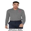 Campus Lab Texas A and M International University Adult Men's Active Sport 1/4 Zip Pullover Left Chest Logo, Charcoal, XX-Large view 3