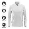 Campus Lab East Central University Adult Men's Active Sport 1/4 Zip Pullover Left Chest Logo, White, XX-Large view 4