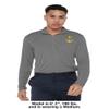 Campus Lab Lake Superior State University Adult Men's Active Sport 1/4 Zip Pullover Left Chest Logo, Charcoal, XX-Large view 3