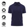Campus Lab Salve Regina University Adult Men's Polo Left Chest Logo, Navy, Medium view 4