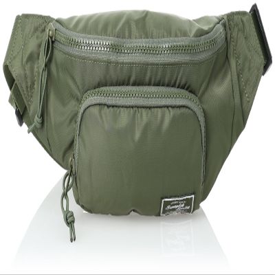 SUNNYDAY SUNDAY() Unisex's SUNNYDAY Sunday Logo Waist Bag, Khaki, 14cmx30cmx7cm