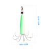 BESPORTBLE 3pcs Luminous Squid Fishing Hooks Glow Dark Octopus Tackle for Night Fishing Lightweight and Realistic Design for Rivers and Lakes view 2