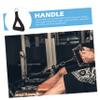 BESPORTBLE 2sets Yoga Accessories Fixed Buckle Comfortable Exercise Handles for Indoor Workouts Resistance Bands and Cable Machines and Versatile Fitness Equipment view 3
