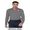 Campus Lab Shippensburg University (Passhe) Adult Men's Active Sport 1/4 Zip Pullover Left Chest Logo, Charcoal, Large view 3