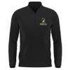 Campus Lab Southwestern University Adult Men's Active Sport 1/4 Zip Pullover Left Chest Logo, Black, Small view 1