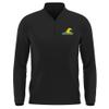 Campus Lab Kentucky State University Adult Men's Active Sport 1/4 Zip Pullover Left Chest Logo, Black, X-Large view 1