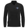 Campus Lab Franklin and Marshall College Adult Men's Active Sport 1/4 Zip Pullover Left Chest Logo, Black, XX-Large view 1