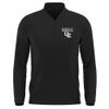 Campus Lab University of Evansville Adult Men's Active Sport 1/4 Zip Pullover Left Chest Logo, Black, X-Large view 1