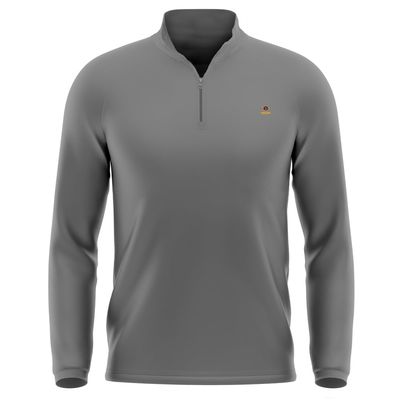 Campus Lab University of Charleston Adult Men's Active Sport 1/4 Zip Pullover Left Chest Logo, Charcoal, XX-Large