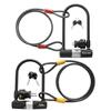 Via Velo Bike U Lock 2 Sets Combo with Steel Cable | Anti-Theft Security for Bicycles view 1