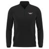 Campus Lab University of Northwestern Ohio Adult Men's Active Sport 1/4 Zip Pullover Left Chest Logo, Black, Large view 1
