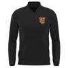 Campus Lab Tuskegee University Adult Men's Active Sport 1/4 Zip Pullover Left Chest Logo, Black, X-Large view 1