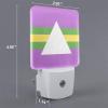 Qauirfe Brazillian Intersex Pride Flag Night Light Set of 2 Home Decor view 2