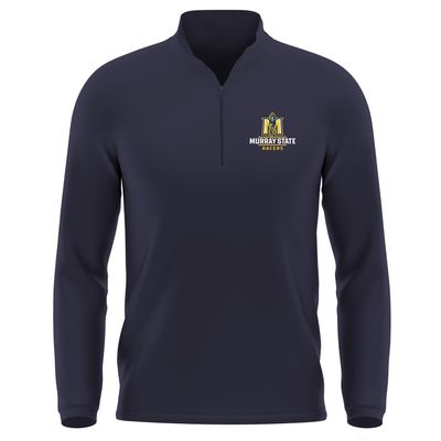 Campus Lab Murray State University Adult Men's Active Sport 1/4 Zip Pullover Left Chest Logo, Navy, Medium