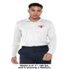 Campus Lab Saint Marys College of California Adult Men's Active Sport 1/4 Zip Pullover Left Chest Logo, White, XX-Large view 3