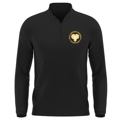 Campus Lab West Chester University (Passhe) Adult Men's Active Sport 1/4 Zip Pullover Left Chest Logo, Black, X-Large
