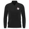 Campus Lab Texas Southern University Adult Men's Active Sport 1/4 Zip Pullover Left Chest Logo, Black, Large view 1