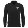 Campus Lab University of La Verne Adult Men's Active Sport 1/4 Zip Pullover Left Chest Logo, Black, Medium view 1