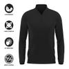 Campus Lab Abilene Christian University Adult Men's Active Sport 1/4 Zip Pullover Left Chest Logo, Black, X-Large view 4