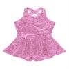 Winnrchan Kids Girls Sequins Ballet Jazz Latin Dance Costume Criss Cross Back Contemporary Dance Leotard Unitard Pink 16 Years view 3