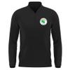 Campus Lab Norfolk State University Adult Men's Active Sport 1/4 Zip Pullover Left Chest Logo, Black, Small view 1