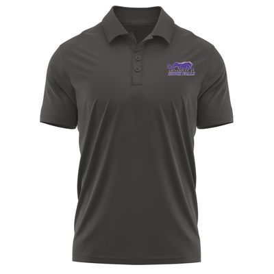 Campus Lab University of Sioux Falls Adult Men's Polo Left Chest Logo, Charcoal, Medium