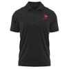 Campus Lab Wesleyan University Adult Men's Polo Left Chest Logo, Black, Small view 1