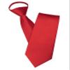 JEMYGINS Red Pre-tied Tie Adjustable Necktie for Business and Wedding (2) view 1