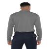 Campus Lab Albion College Adult Men's Active Sport 1/4 Zip Pullover Left Chest Logo, Charcoal, Medium view 2