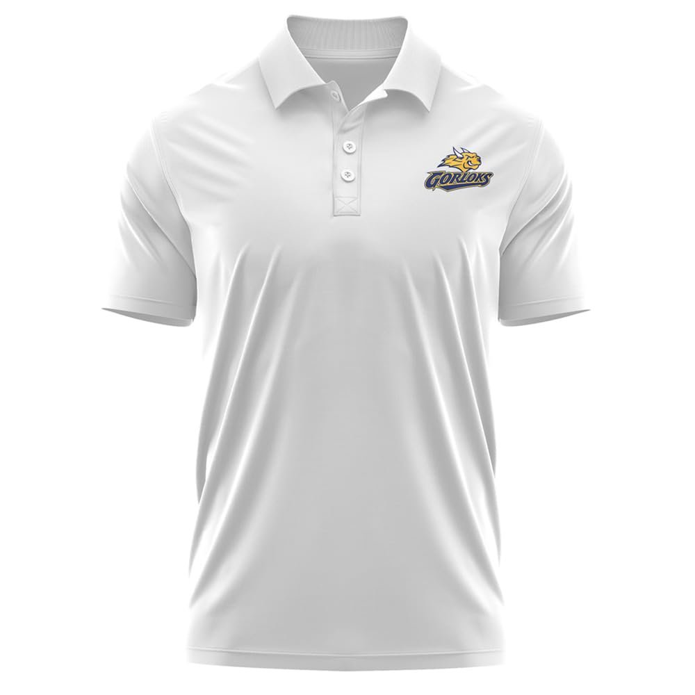 Campus Lab Webster University Adult Men's Polo Left Chest Logo, White, XX-Large