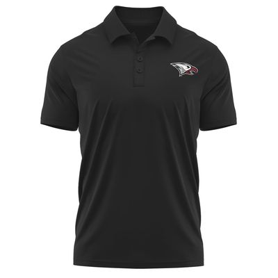 Campus Lab North Carolina Central University Adult Men's Polo Left Chest Logo, Black, Small