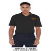 Campus Lab University of Louisiana Monroe Adult Men's Polo Left Chest Logo, Black, Small view 3