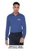 Campus Lab University of Mary Adult Men's Active Sport 1/4 Zip Pullover Left Chest Logo, Royal, Large view 3