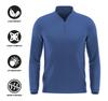 Campus Lab University of Mary Adult Men's Active Sport 1/4 Zip Pullover Left Chest Logo, Royal, Large view 4