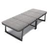 Folding Bed Rollaway Single Bed Guest Bed, Sturdy Metal Frame Chair Bed With Memory Foam Mattress, Foldable Bed Pull Out Bed For Bedroom & Office, Camping Bed Load-bearing 200KG, 1856337cm ( Color :