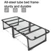 Folding Bed Rollaway Single Bed Guest Bed, Sturdy Metal Frame Chair Bed With Memory Foam Mattress, Foldable Bed Pull Out Bed For Bedroom & Office, Camping Bed Load-bearing 200KG, 1856337cm ( Color : view 2