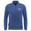 Campus Lab Lubbock Christian University Adult Men's Active Sport 1/4 Zip Pullover Left Chest Logo, Royal, Large view 1