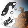 LT Easiyl Mech Derailleur Hook Bicycle Tail Hook Rear Derailleur Hook 9893-4291 Aluminum Alloy with Screw Compatible with Specialized, Black view 3