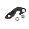 LT Easiyl Mech Derailleur Hook Bicycle Tail Hook Rear Derailleur Hook 9893-4291 Aluminum Alloy with Screw Compatible with Specialized, Black view 4