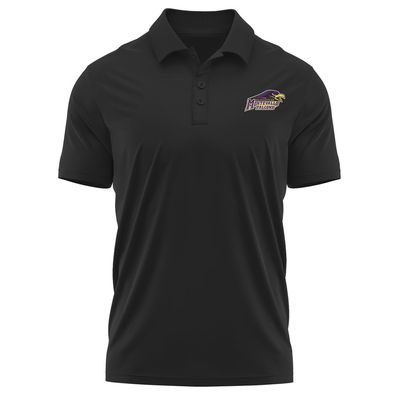 Campus Lab University of Montevallo Adult Men's Polo Left Chest Logo, Black, Medium