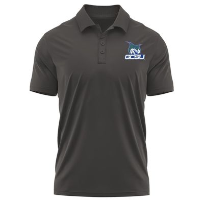 Campus Lab Georgia College Adult Men's Polo Left Chest Logo, Charcoal, XX-Large