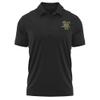 Campus Lab University of Vermont Adult Men's Polo Left Chest Logo, Black, X-Large view 1