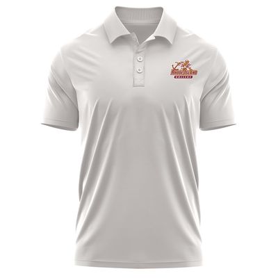 Campus Lab Rhode Island College Adult Men's Polo Left Chest Logo, Athletic Heather, XX-Large