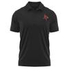St. John Fisher University Adult Men's Polo Left Chest Logo, Black, Large view 1