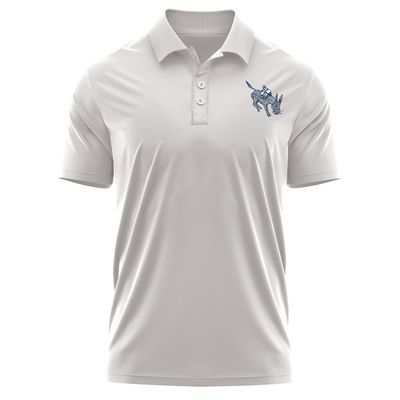 Colorado School of Mines Men's Polo Left Chest Logo, Athletic Heather, L
