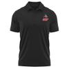 Campus Lab University of Wisconsin-River Falls Adult Men's Polo Left Chest Logo, Black, X-Large view 1