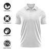 Campus Lab Towson University Men's Polo Left Chest Logo, White, X-Large view 4