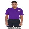 Campus Lab Mckendree University Adult Men's Polo Left Chest Logo, Purple, Medium view 3