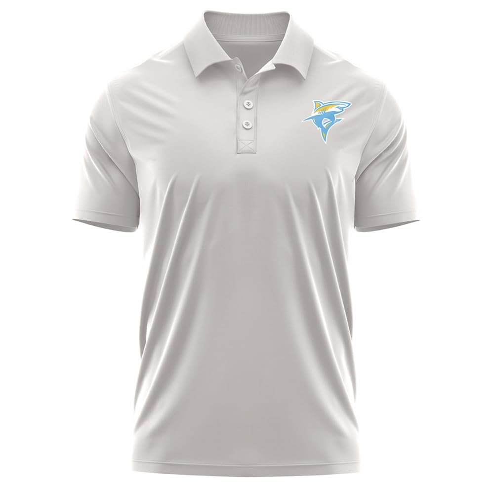Campus Lab Long Island University Adult Men's Polo Left Chest Logo, Athletic Heather, XX-Large